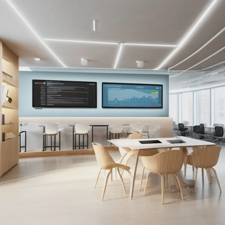 Online learning and digital library illustration